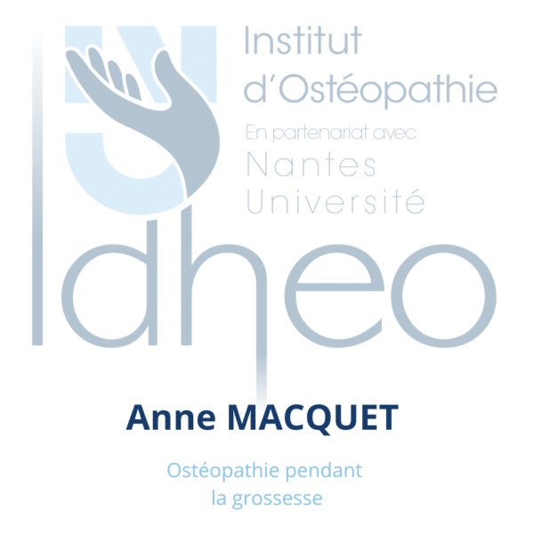 Ostéopathie pendant la grossesse - Anne MACQUET